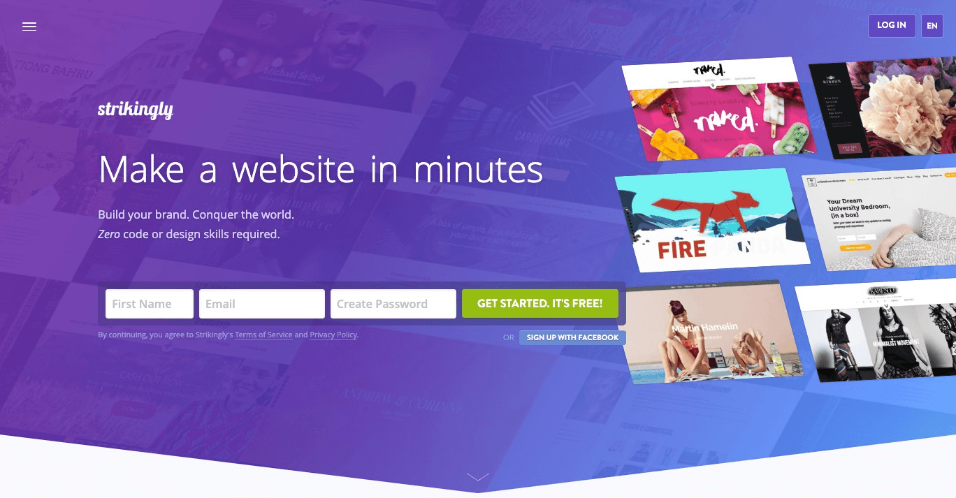 null Strikingly Landing Page